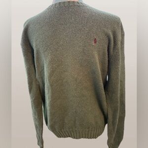 Polo Ralph Lauren Olive Green Cotton Sweater Men’s Large